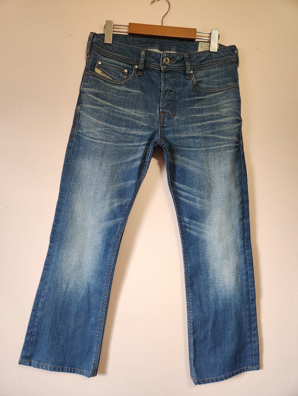Vintage Diesel Zatiny Bootcut Jeans Y2K Medium Wash Stretch Denim W29 L27 Aesthe